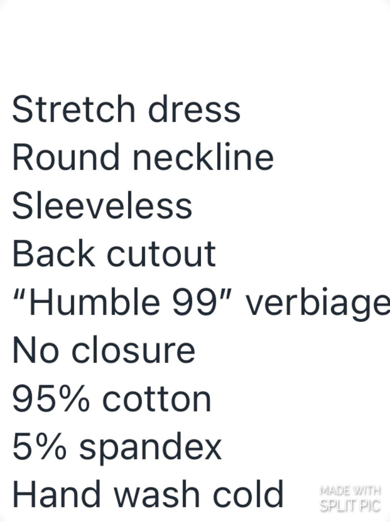 Humble 99 Dress