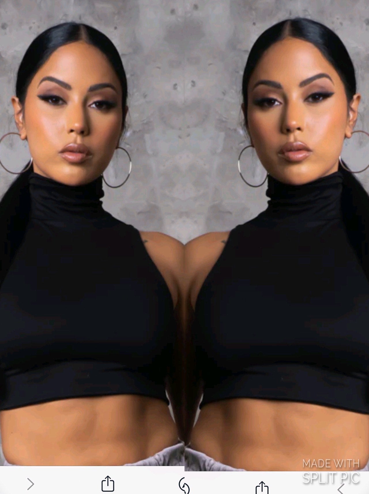 Turtle Neck Crop Top