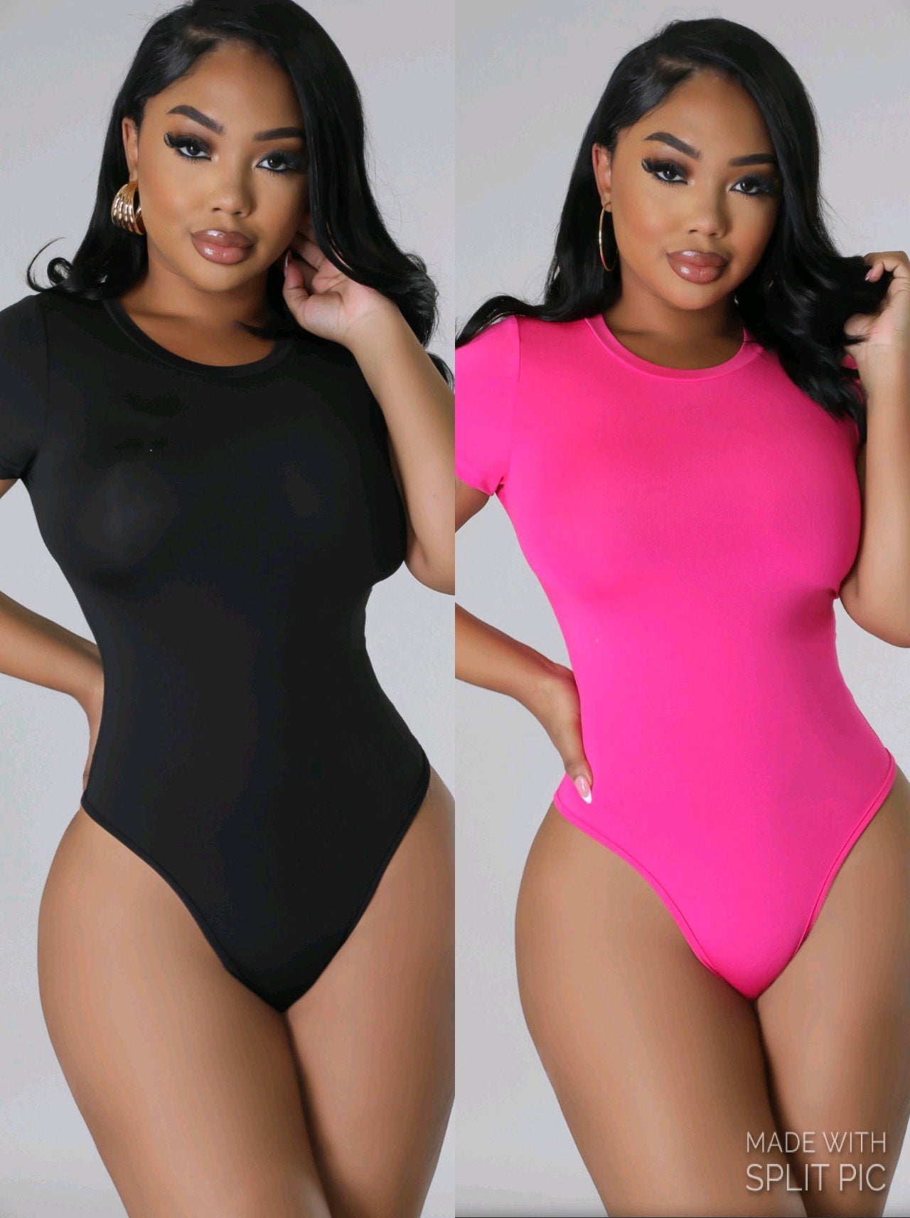 Black/Pink Bodysuit