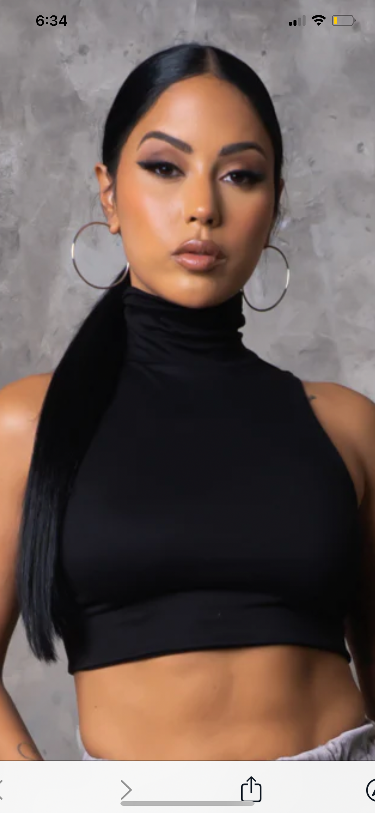 Turtle Neck Crop Top