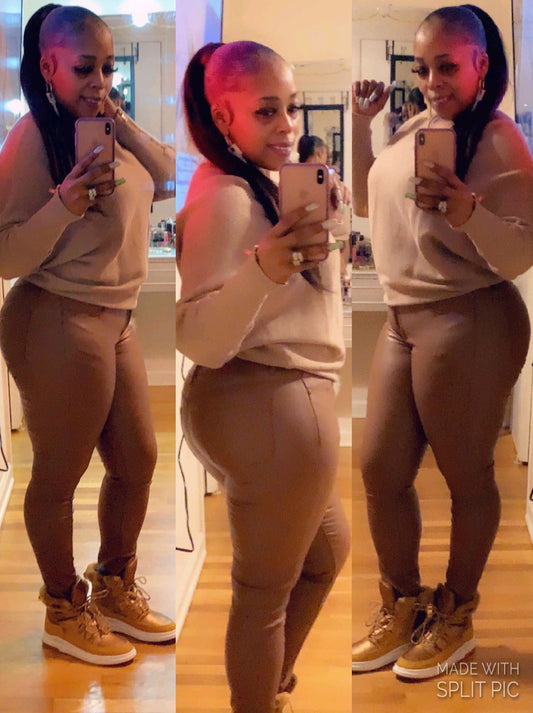 Brown Flex Pants