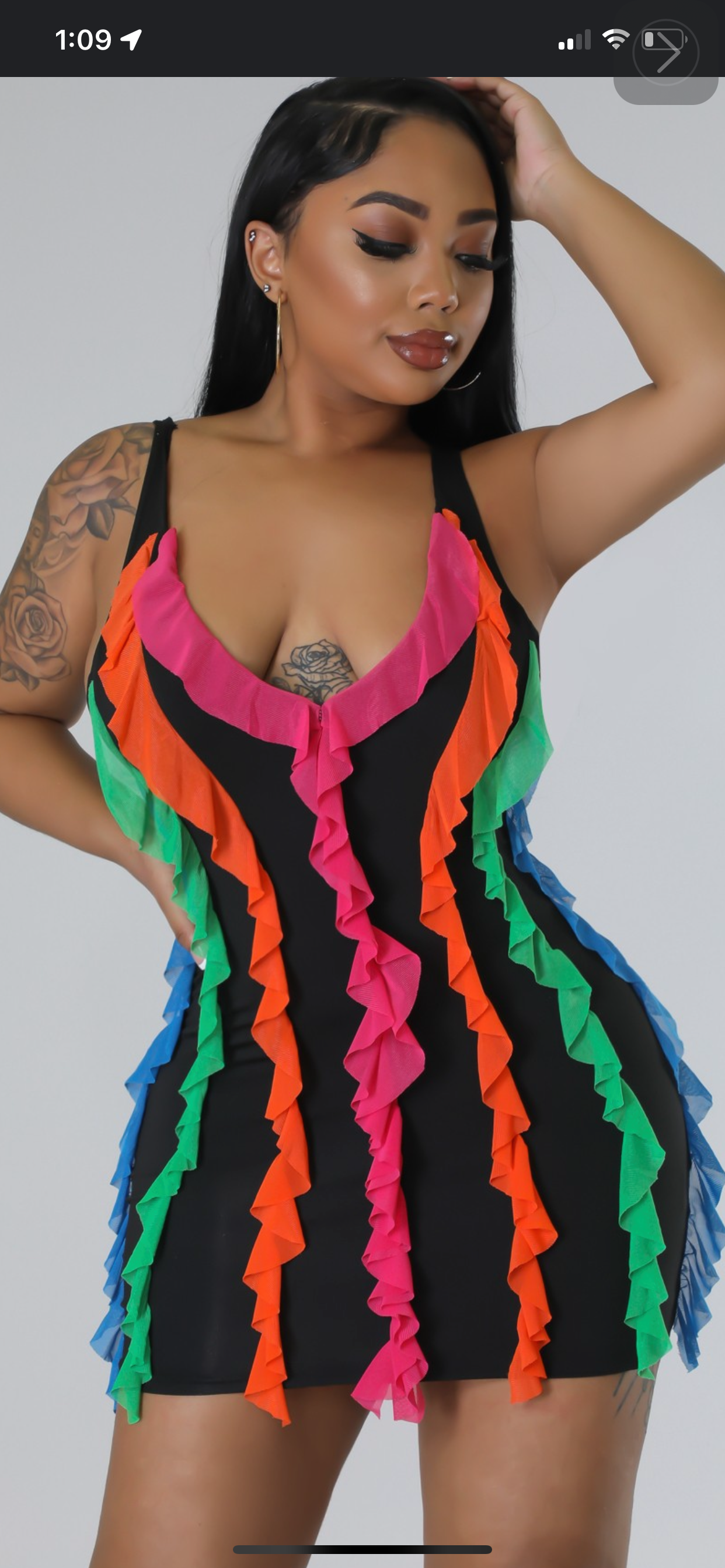 Colorful Wave Dress
